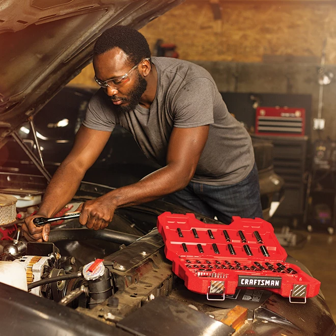CRAFTSMAN Ensemble d'outils pour mécanicien Crafsman, acier, 51 pièces 4 CRAFTSMAN Ensemble d'outils pour mécanicien Crafsman, acier, 51 pièces – Image 4
