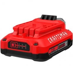 Batterie au lithium-ion V20 2Ah Craftsman, 20 V max, indicateur de charge à 3 DEL, cellules de première qualité -CRAFTSMAN Soldes Magasin 00276560e L