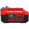 Batterie premium lithium-ion Craftsman 20 V 4Ah, indicateur de charge à 3 DEL, pas d'autodécharge