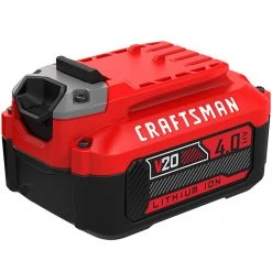 Batterie premium lithium-ion Craftsman 20 V 4Ah, indicateur de charge à 3 DEL, pas d'autodécharge 7 Batterie premium lithium-ion Craftsman 20 V 4Ah, indicateur de charge à 3 DEL, pas d'autodécharge -CRAFTSMAN Soldes Magasin 00276562c L