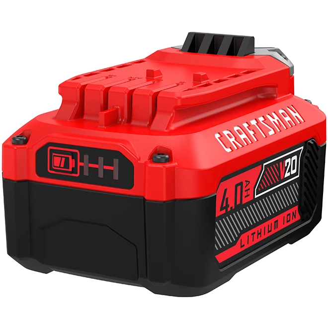 Batterie premium lithium-ion Craftsman 20 V 4Ah, indicateur de charge à 3 DEL, pas d'autodécharge 5 Batterie premium lithium-ion Craftsman 20 V 4Ah, indicateur de charge à 3 DEL, pas d'autodécharge – Image 5