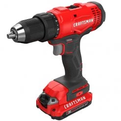 Ensemble de perceuse sans fil de 1/2 po V20 de Craftsman, 1800 tr/min, mandrin sans clé, éclairage DEL, deux vitesses -CRAFTSMAN Soldes Magasin 00276565c L