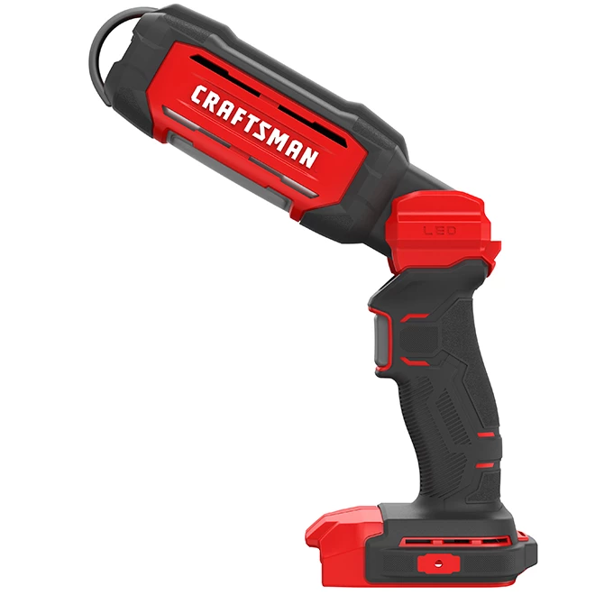 CRAFTSMAN Lumière de travail, 20 V, DEL, rouge et noir 2 CRAFTSMAN Lumière de travail, 20 V, DEL, rouge et noir – Image 2