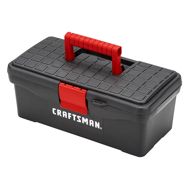 CRAFTSMAN Coffre à outils classique, 13", noir et rouge 5 CRAFTSMAN Coffre à outils classique, 13", noir et rouge – Image 5