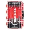 Jeu d'embouts de tournevis Craftsman, 24 pièces, acier résistant aux chocs, étui de protection rigide