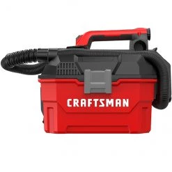 CRAFTSMAN Aspirateur sans fil 20V MAX, sec et humide, 7,5 l, rouge/noir, outil seul (sans batterie)