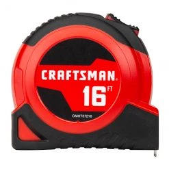 CRAFTSMAN Ruban à mesurer autobloquant, 3/4'' x 16', rouge