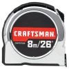 CRAFTSMAN Ruban à mesurer classique, 1'' x 26', chrome