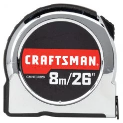 CRAFTSMAN Ruban à mesurer classique, 1'' x 26', chrome