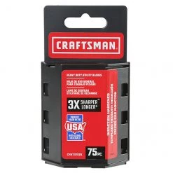 Lame utilitaire de rechange Craftsman, robuste, acier trempé, 75/paquet