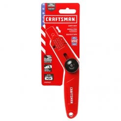 Couteau à tapis rétractable Craftsman, 3 lames, 4,5 po, rouge -CRAFTSMAN Soldes Magasin 00276645c L
