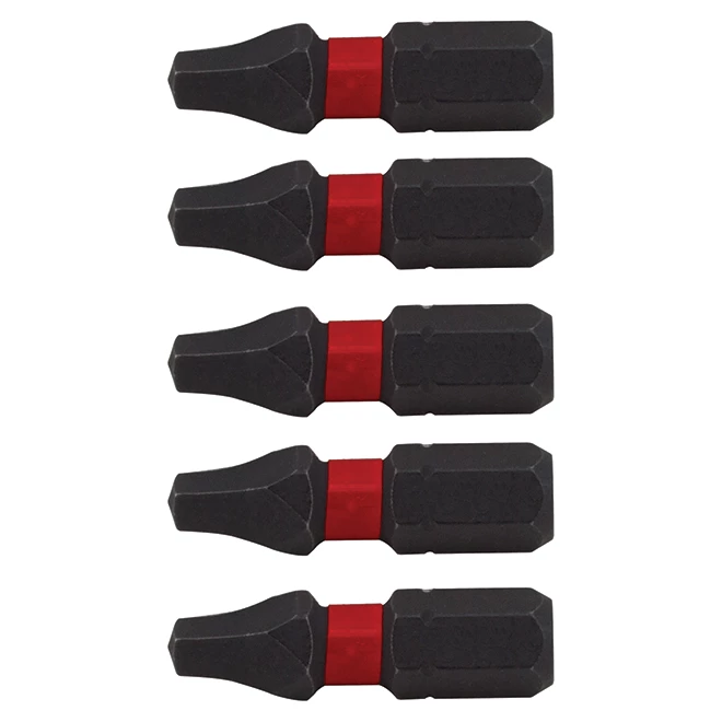 Embouts de tournevis Craftsman, carré no 2, 1 po, paquet de 5 1 Embouts de tournevis Craftsman, carré no 2, 1 po, paquet de 5