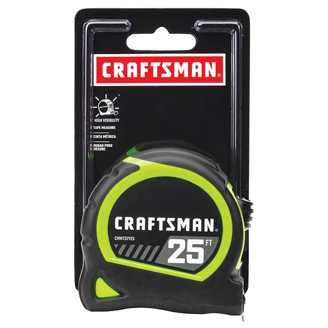CRAFTSMAN Ruban à mesurer, Haute Visibilité, 25' 4 CRAFTSMAN Ruban à mesurer, Haute Visibilité, 25' – Image 4