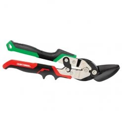 Cisailles de type aviation Craftsman, 10 po, coupe à droite décalée, rouge et vert