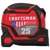 CRAFTSMAN Ruban à mesurer, PRO-X, 1,25'' X 25', magnétique