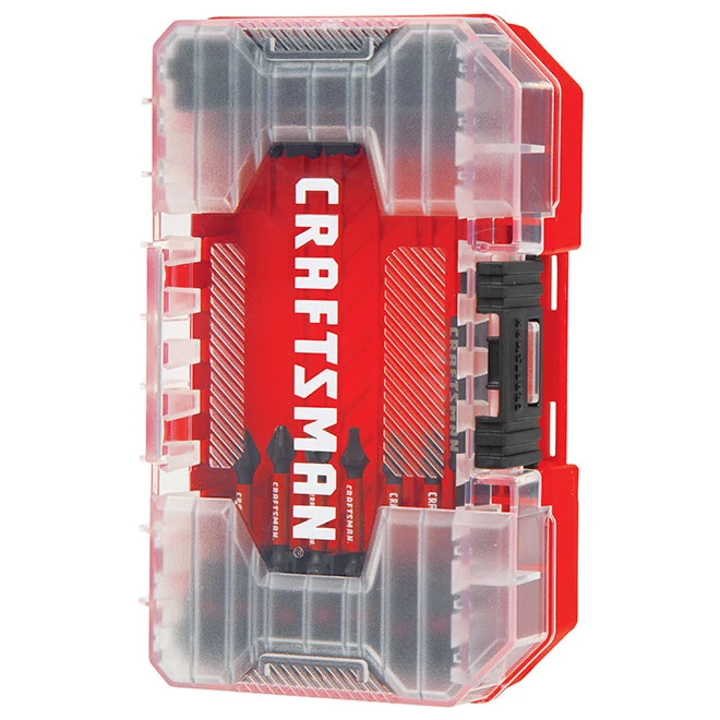 Jeu d'embouts de tournevis Impact Rated de Craftsman, 29 pièces, étui de protection rigide, tige hexagonale 1 Jeu d'embouts de tournevis Impact Rated de Craftsman, 29 pièces, étui de protection rigide, tige hexagonale