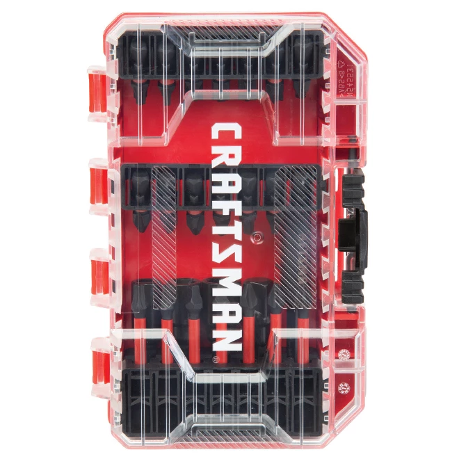 Jeu d'embouts de tournevis Impact Rated de Craftsman, 33 pièces, étui de protection rigide, tige hexagonale 2 Jeu d'embouts de tournevis Impact Rated de Craftsman, 33 pièces, étui de protection rigide, tige hexagonale – Image 2