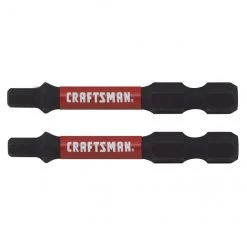 Embouts de tournevis Impact Rated de Craftsman, 2 po, acier S2 à l'oxyde noir, paquet de 2