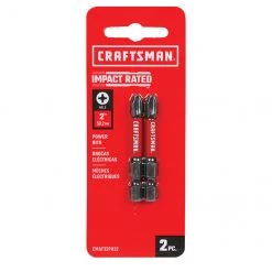 Embouts de tournevis cruciforme Impact Rated de Craftsman, 2 po x 1/4 po, paquet de 2 -CRAFTSMAN Soldes Magasin 00276847c L