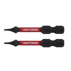 Embouts à torsion Impact Rated de Craftsman, 2 po, acier S2 d'oxyde noir, paquet de 2