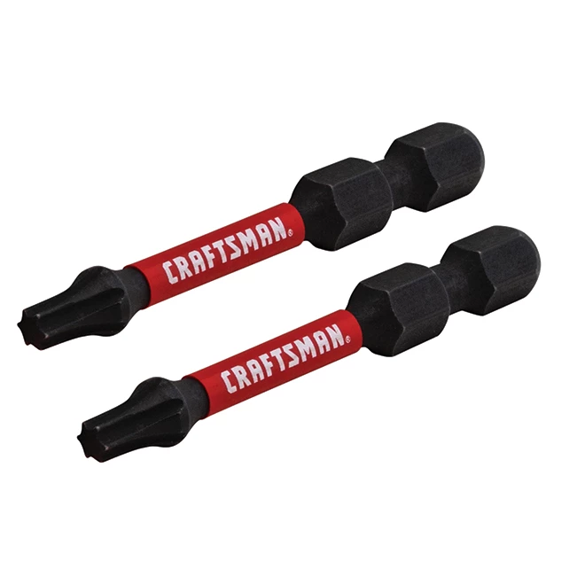 Embouts à torsion Torx-Head Impact Rated de Craftsman Torx-Head, T20 x 2 po L., tige hexagonale, noir, 2 par paquet 2 Embouts à torsion Torx-Head Impact Rated de Craftsman Torx-Head, T20 x 2 po L., tige hexagonale, noir, 2 par paquet – Image 2
