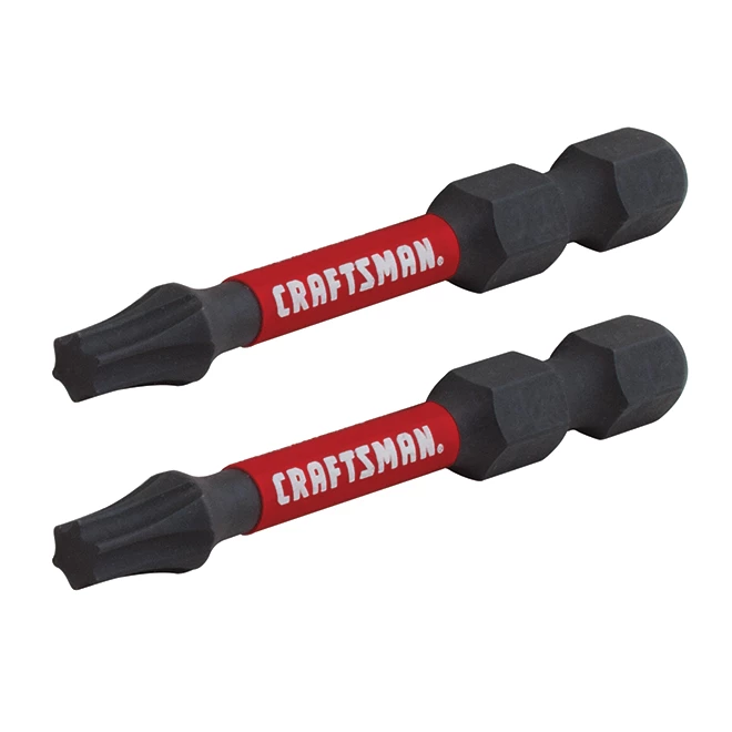 Embouts de tournevis Torx Impact Rated de Craftsman, 2 po, acier S2 à l'oxyde noir, paquet de 2 2 Embouts de tournevis Torx Impact Rated de Craftsman, 2 po, acier S2 à l'oxyde noir, paquet de 2 – Image 2