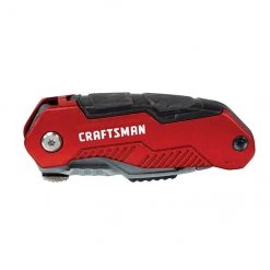 Couteau utilitaire pliable et compact Craftsman, 10 lames, 4 po, rouge et argent -CRAFTSMAN Soldes Magasin 00276928c L