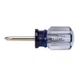CRAFTSMAN Tournevis Phillips en acier, n° 2, 1-1/2", bleu et transparent