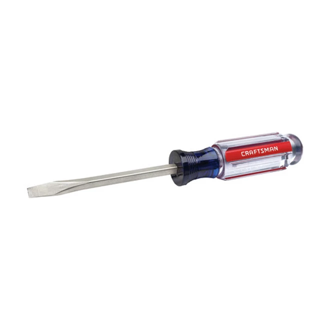 CRAFTSMAN Tournevis plat en acier, 1/4" x 4", bleu et rouge 2 CRAFTSMAN Tournevis plat en acier, 1/4" x 4", bleu et rouge – Image 2