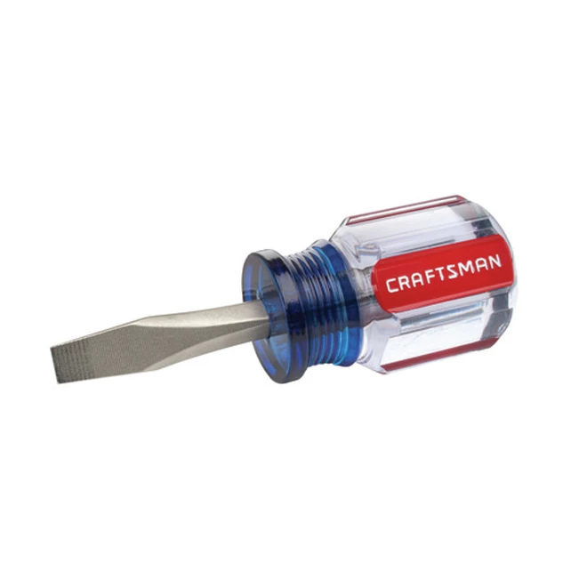 CRAFTSMAN Tournevis plat en acier, 1/4" x 1-1/2", bleu et rouge 2 CRAFTSMAN Tournevis plat en acier, 1/4" x 1-1/2", bleu et rouge – Image 2