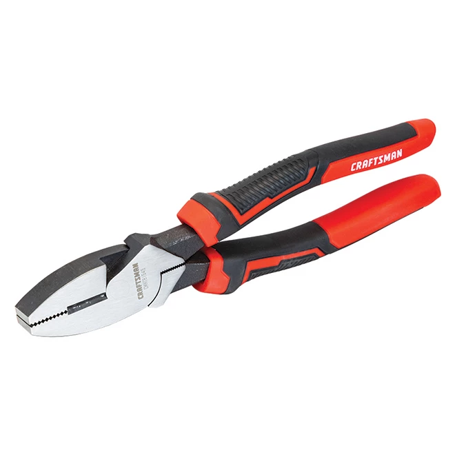CRAFTSMAN Pinces d'électricien, acier, 9,5", rouge et noir 2 CRAFTSMAN Pinces d'électricien, acier, 9,5", rouge et noir – Image 2