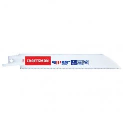 Lame de scie alternative pour bois Craftsman, 6 po L., 14 DPP, bimétal, ensemble de 5