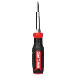 CRAFTSMAN Tournevis à 6 embouts en acier, rouge et noir