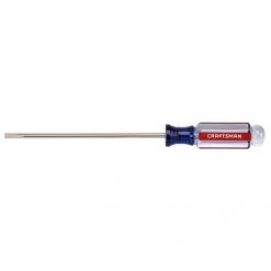 CRAFTSMAN Tournevis plat en acier pour ébéniste, 3/16" x 6", bleu et rouge
