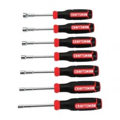 CRAFTSMAN Ensemble tourne-écrous, 1/4'', rouge/noir, 7 pièces