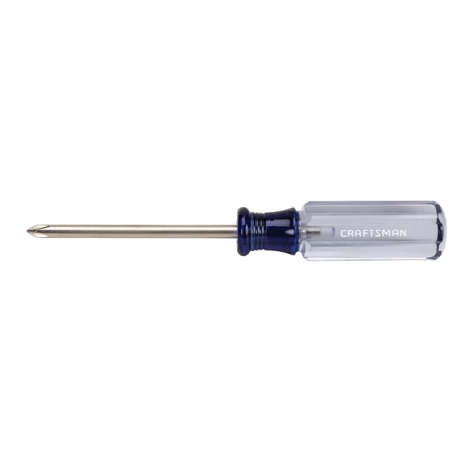 CRAFTSMAN Tournevis Phillips en acier, n° 1, 3", bleu et transparent 1 CRAFTSMAN Tournevis Phillips en acier, n° 1, 3", bleu et transparent