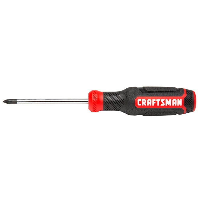 CRAFTSMAN Tournevis cruciforme bi-matière, #1 x 3", rouge et noir 1 CRAFTSMAN Tournevis cruciforme bi-matière, #1 x 3", rouge et noir