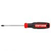 CRAFTSMAN Tournevis cruciforme bi-matière, #2 x 4", rouge et noir
