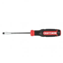 CRAFTSMAN Tournevis plat bi-matière, 1/4" x 4", rouge et noir