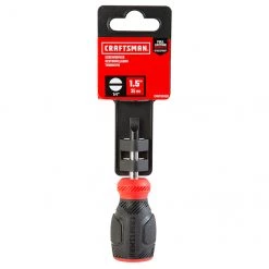 CRAFTSMAN Tournevis plat bi-matière, 1/4" x 1,5", rouge et noir 5 CRAFTSMAN Tournevis plat bi-matière, 1/4" x 1,5", rouge et noir -CRAFTSMAN Soldes Magasin 00277057c L