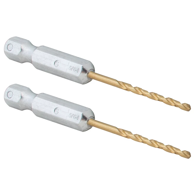 Forets en titane Craftsman, tige hexagonale, pointes en croix à 135 degrés, 5/64 po dia, paquet de 2 2 Forets en titane Craftsman, tige hexagonale, pointes en croix à 135 degrés, 5/64 po dia, paquet de 2 – Image 2