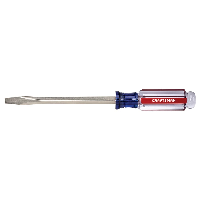 CRAFTSMAN Tournevis plat en acier, 5/16" x 6", bleu et rouge 1 CRAFTSMAN Tournevis plat en acier, 5/16" x 6", bleu et rouge