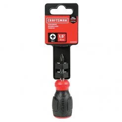 CRAFTSMAN Tournevis cruciforme bi-matière, #2 x 1,5", rouge et noir -CRAFTSMAN Soldes Magasin 00277067c L