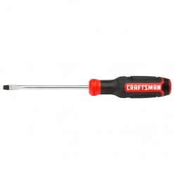 CRAFTSMAN Tournevis plat bi-matière, 3/16" x 4", rouge et noir