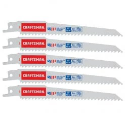 Lame de scie alternative pour bois Craftsman, 6 po L., 6 DPP, paquet de 5