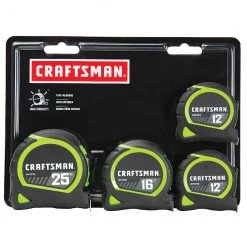 CRAFTSMAN Ruban à mesurer, haute visibilité, ensemble de 4 -CRAFTSMAN Soldes Magasin 00277100d L
