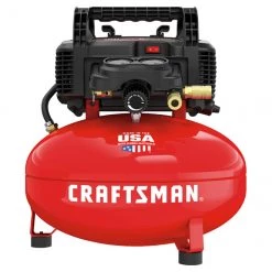 Compresseur d'air sans huile Craftsman, 6 gal, 150 lb/po², rouge et noir