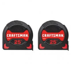 Ensemble de 2 rubans à mesurer Easy Grip de Craftsman, 25 pi