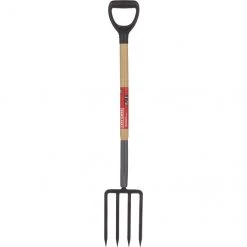 Fourche à bêcher 4 dents en acier trempé Craftsman, 11 po x 7,5 po