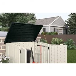 Coffre de rangement extérieur de Craftsman, résine, blanc et noir, 4 pi l. x 2 pi L. -CRAFTSMAN Soldes Magasin 07805088d L